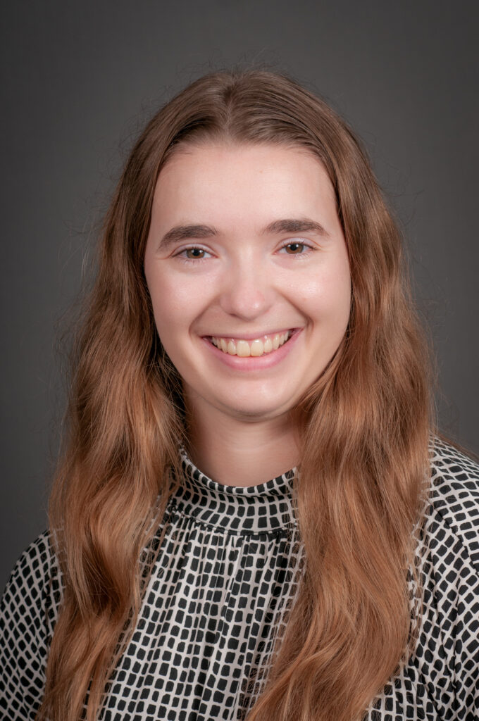 Portrait of Carly Mahoney of the Department of Biostatistics at the University of Iowa College of Public Health.