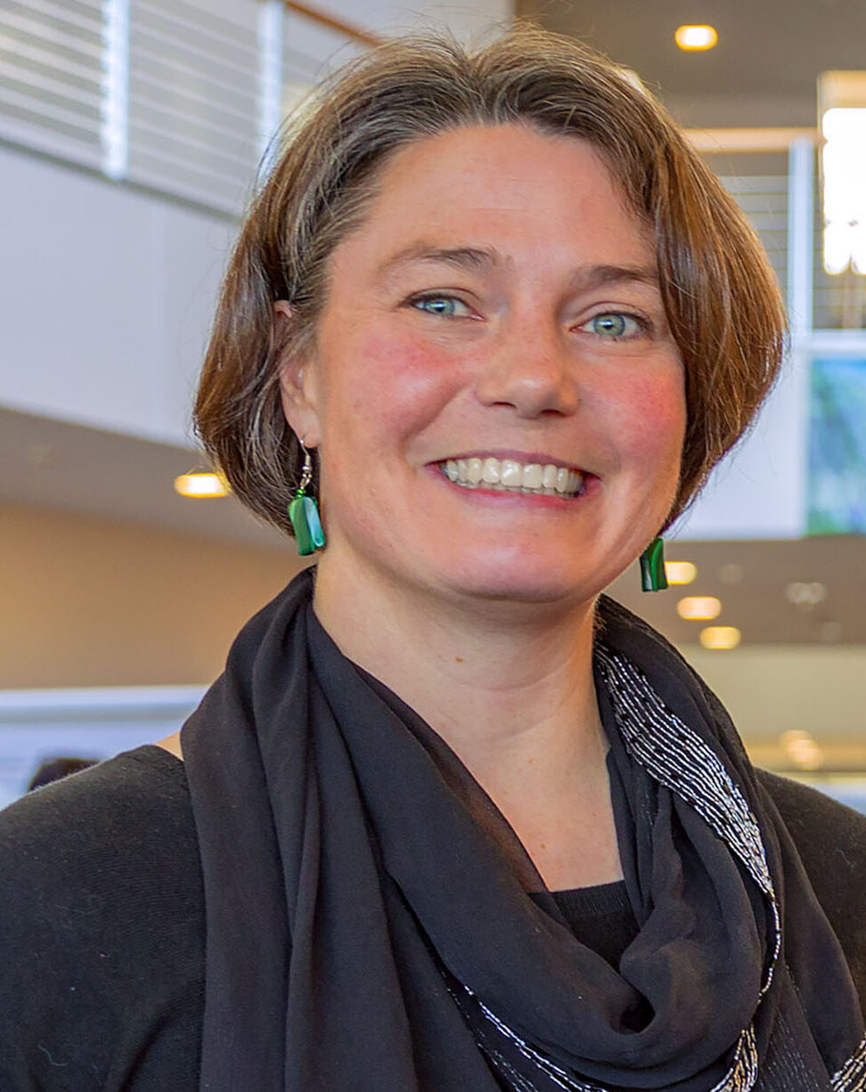 Portrait of Christine Petersen, professor in the Department of epidemiology at the University of Iowa College of Public Health