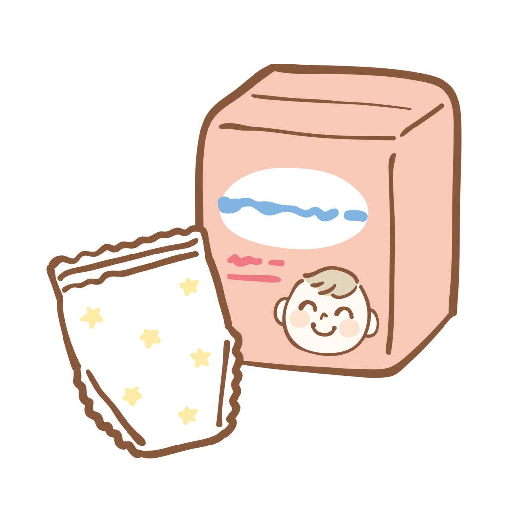 illustration of a baby diaper