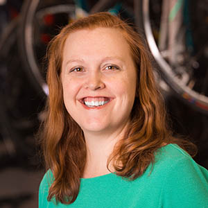 Portrait of Asst. Prof. Cara Hamann of the Department of Epidemiology at the University of Iowa College of Public Health.