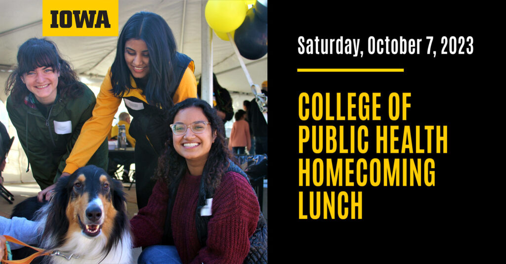 UI College of Public Health homecoming lunch on Saturday, October 7, 2023.