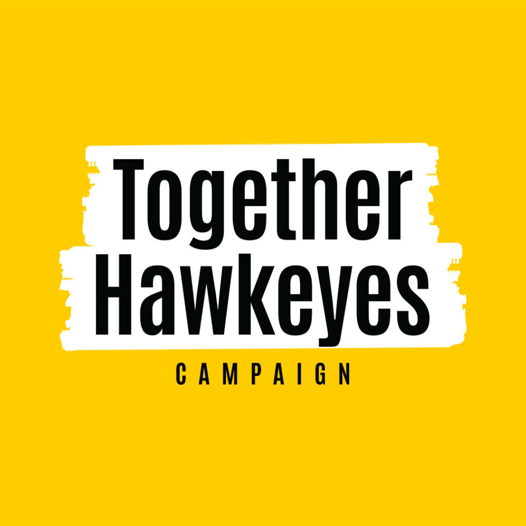 Together Hawkeyes campaign graphic