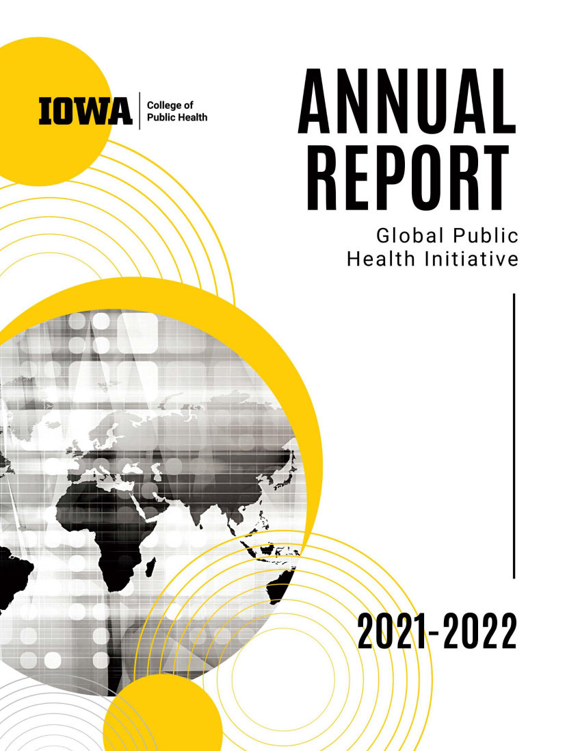 Global Public Health Initiative Annual Report Cover for 2021-2022
