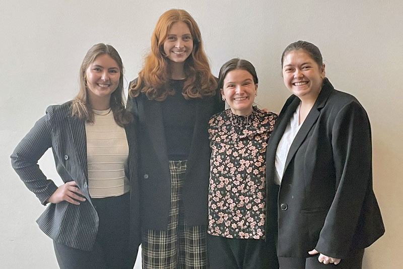 group photo of the 2024 Global Public Health Case Competition second place team