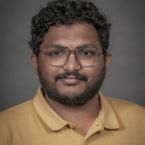 A portrait of Prithvi Daliboyina of the Department of Epidemiology at the University of Iowa College of Public Health.