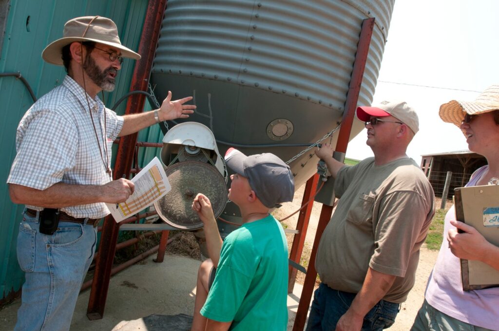 LaMar Graft leads a farm safety education session