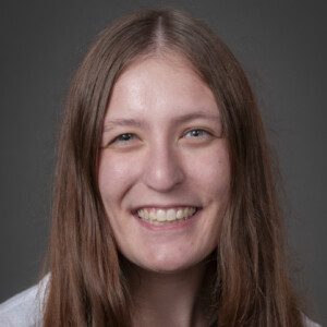A portrait of Lauren Johnson of the Department of Epidemiology at the University of Iowa College of Public Health.
