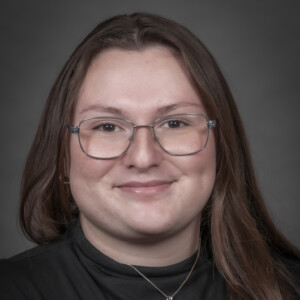 A portrait of Kendall Wright of the Department of Health Management and Policy at the University of Iowa College of Public Health.