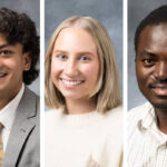 Three of the College of Public Health students featured in the 2025 Dare to Discover campaign.