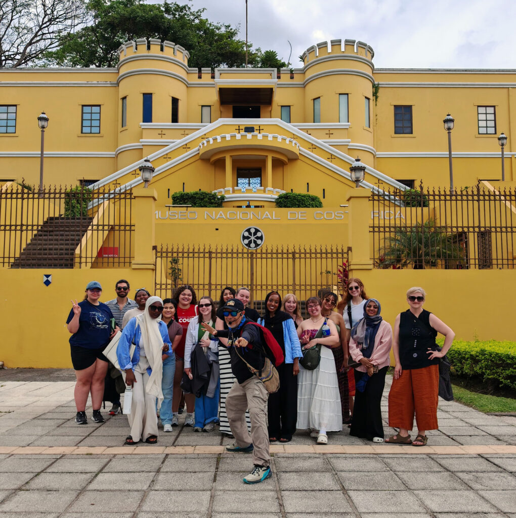 Group of University of Iowa students and faculty in Costa Rica.