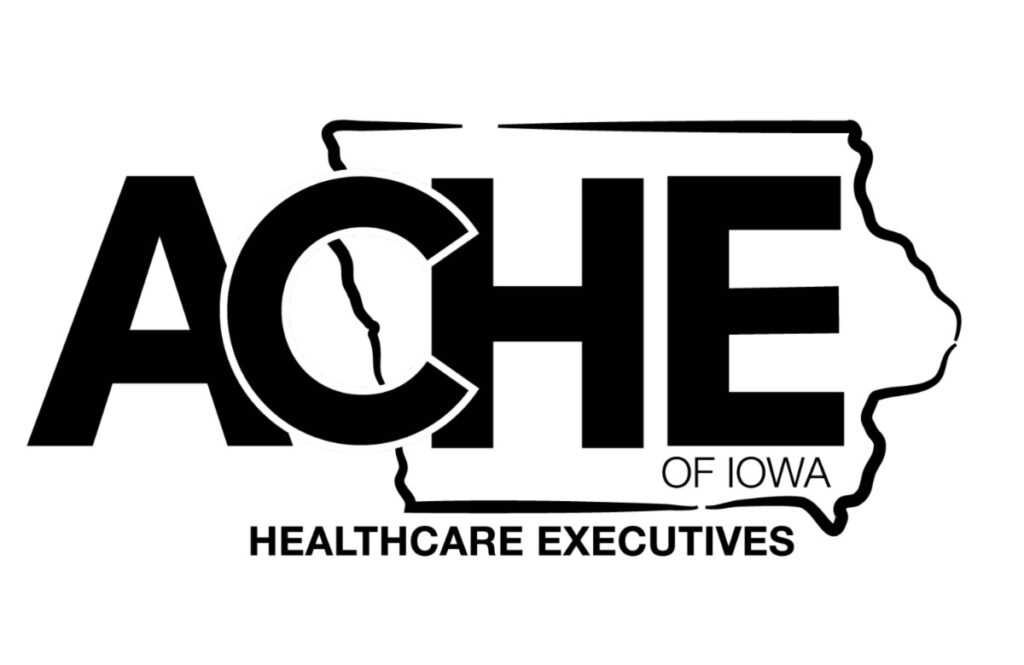 Iowa Chapter of American College of Healthcare Executives (ACHE) logo.