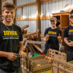 CPH students help pack onions as part of the annual 2025 CPH Day of Service.