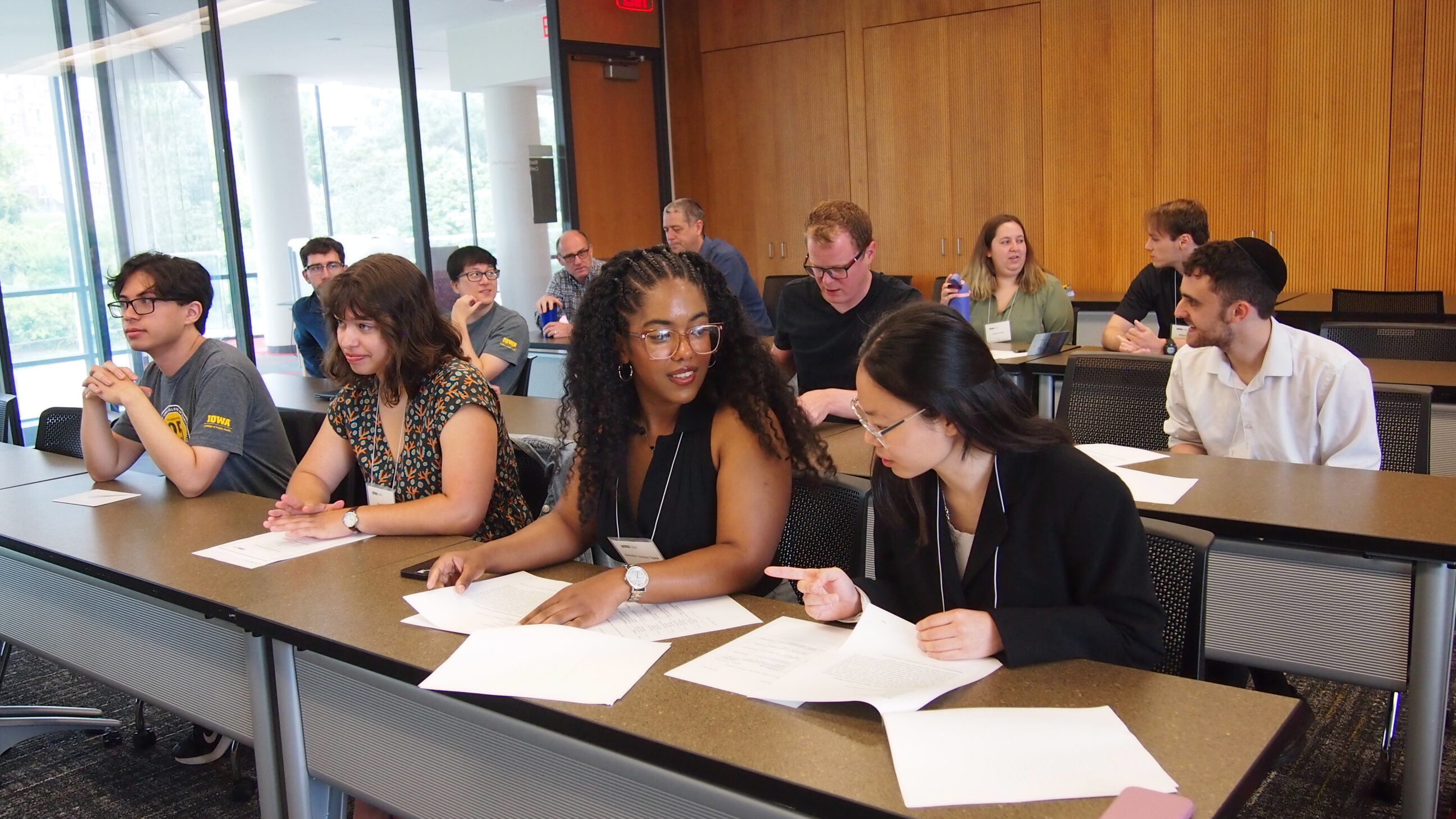 Students in the audience of an Iowa Summer Institute in Biostatistics Symposium.