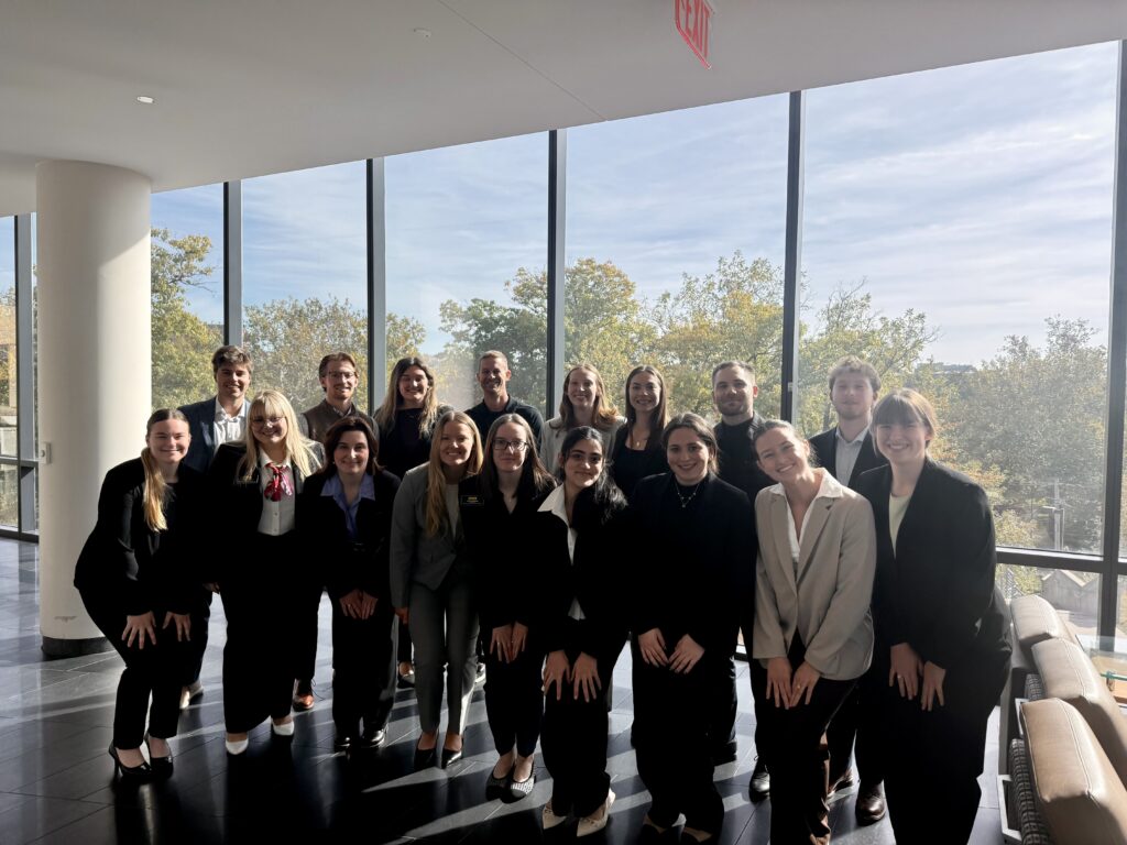 Students after business writing seminar