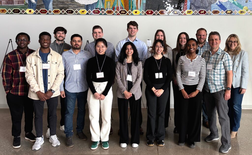 A group of students and faculty from the Department of Biostatistics posing at the ASA Conference.