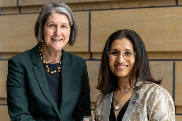 Image of Edith Parker and Bhramar Mukherjee.